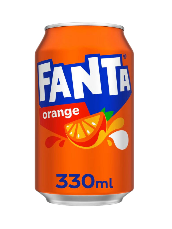 Fanta Orange Cans - 4 x 330ml
