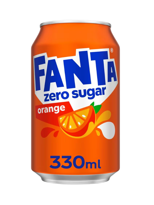 Fanta Orange Zero Cans