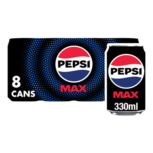Pepsi Max No Sugar  8x330ml