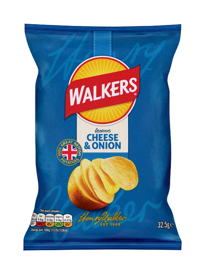 Walkers Cheese & Onion Crisps 32.5g
