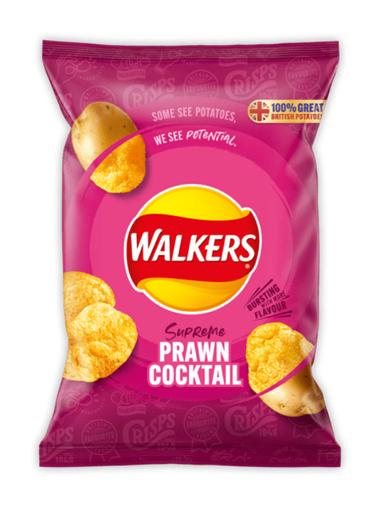 Walkers Prawn Cocktail Crisps 32.5g