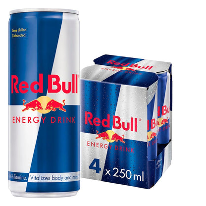 Red Bull Energy Cans - 4 x 250ml